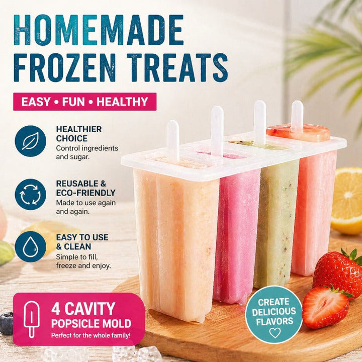 Reusable 4-Cavity Popsicle Mold – PawNexa