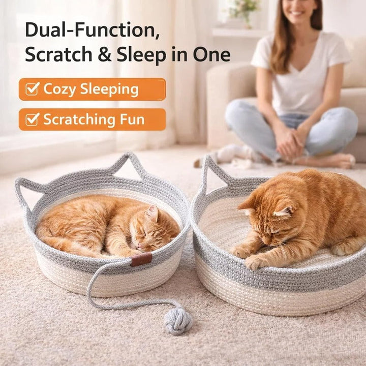 Sleep Scratch Play Basket – PawNexa